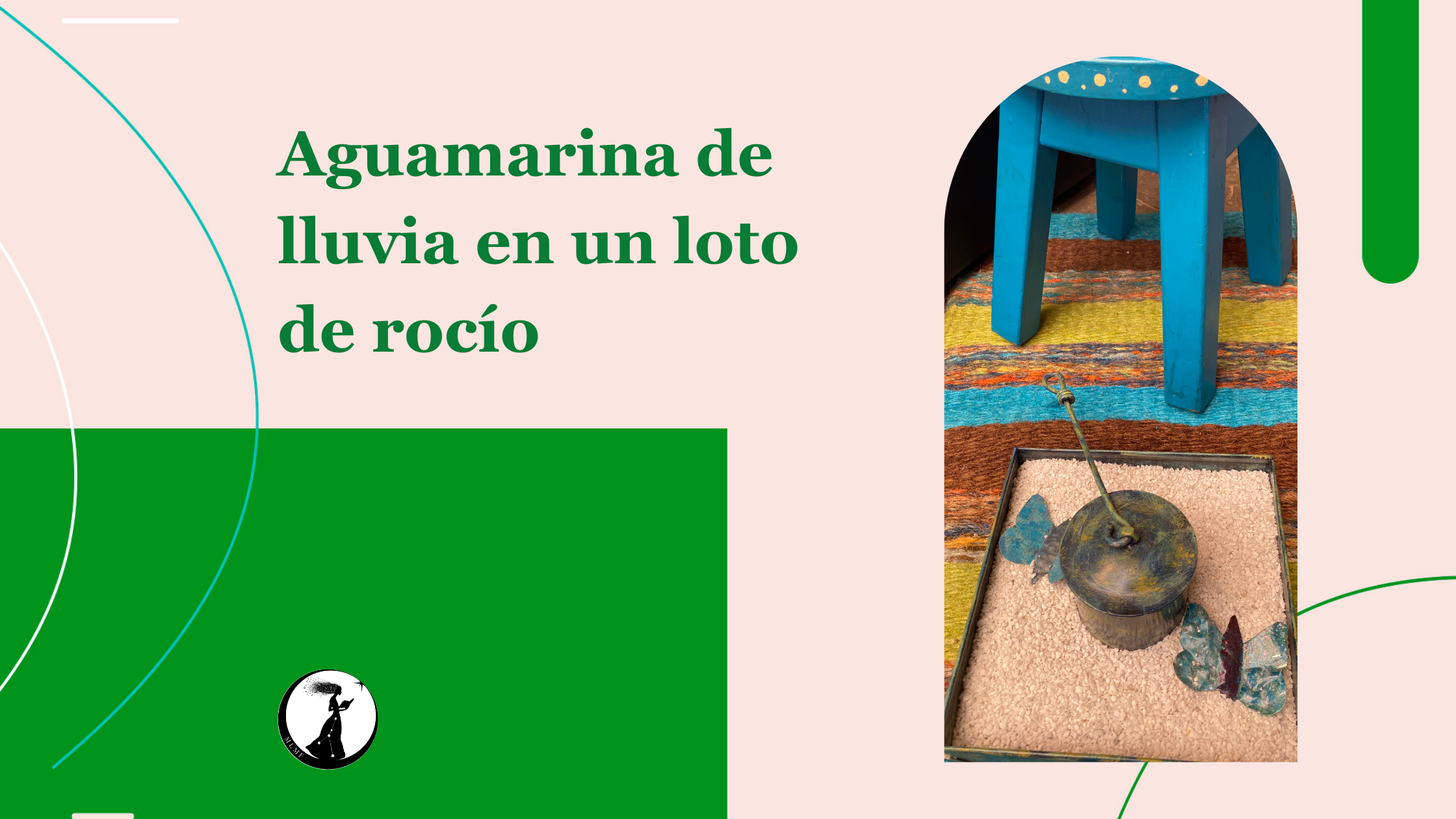 Aguamarina de lluvia en un loto de rocío